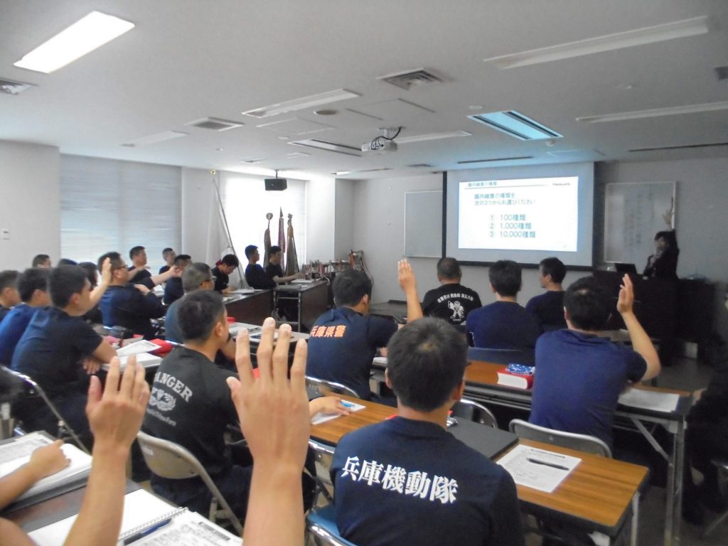 兵庫県警察　警備部機動隊さまで健康セミナーを開催いたしました