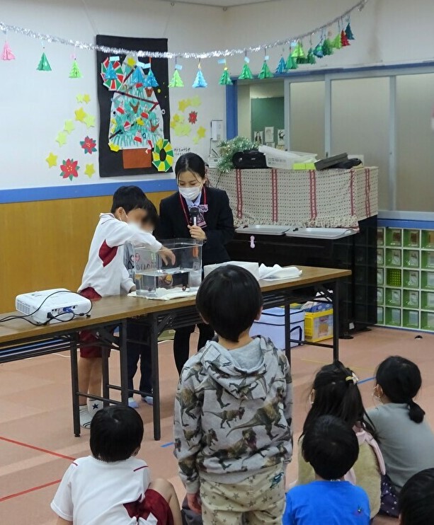 諏訪山児童館さまで出前授業を実施しました。