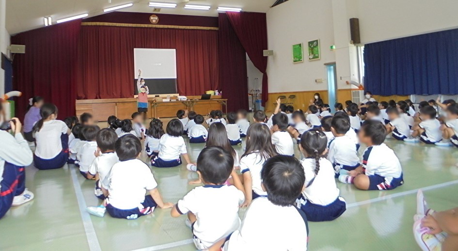 白川台幼稚園さまで出前授業を実施しました。